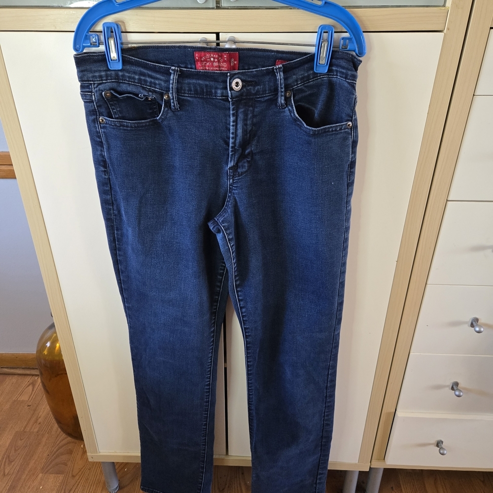 Lucky Brand,Dark Wash Straight Leg Jeans